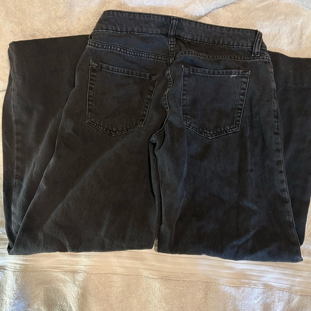 Aeropostale Charcoal Wide Leg Jeans
